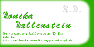 monika wallenstein business card